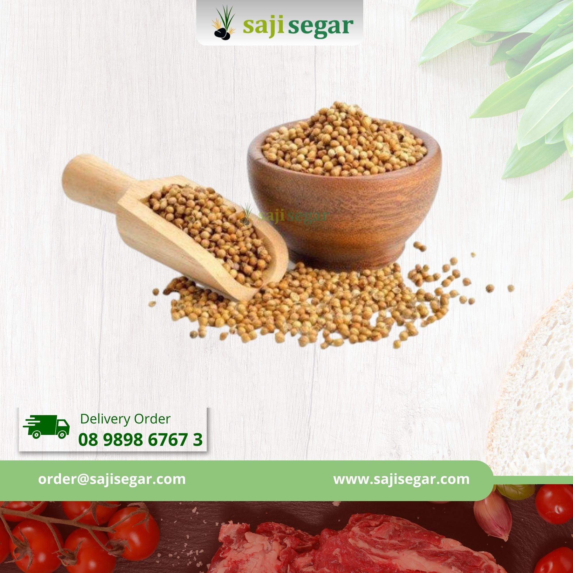 Ketumbar Butir Herbal (coklat cocok untuk Obat) Asli - Coklat, 500 gram